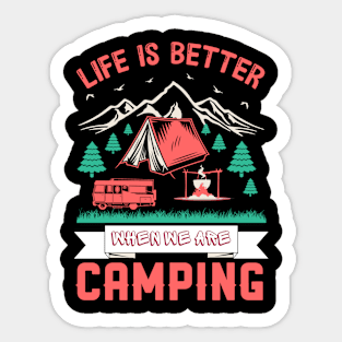 Camping Sticker